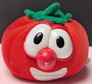 Vtg Veggie Tales Bob the Tomato Plush 1999 Stuffed Animal Big Idea Fisher Price